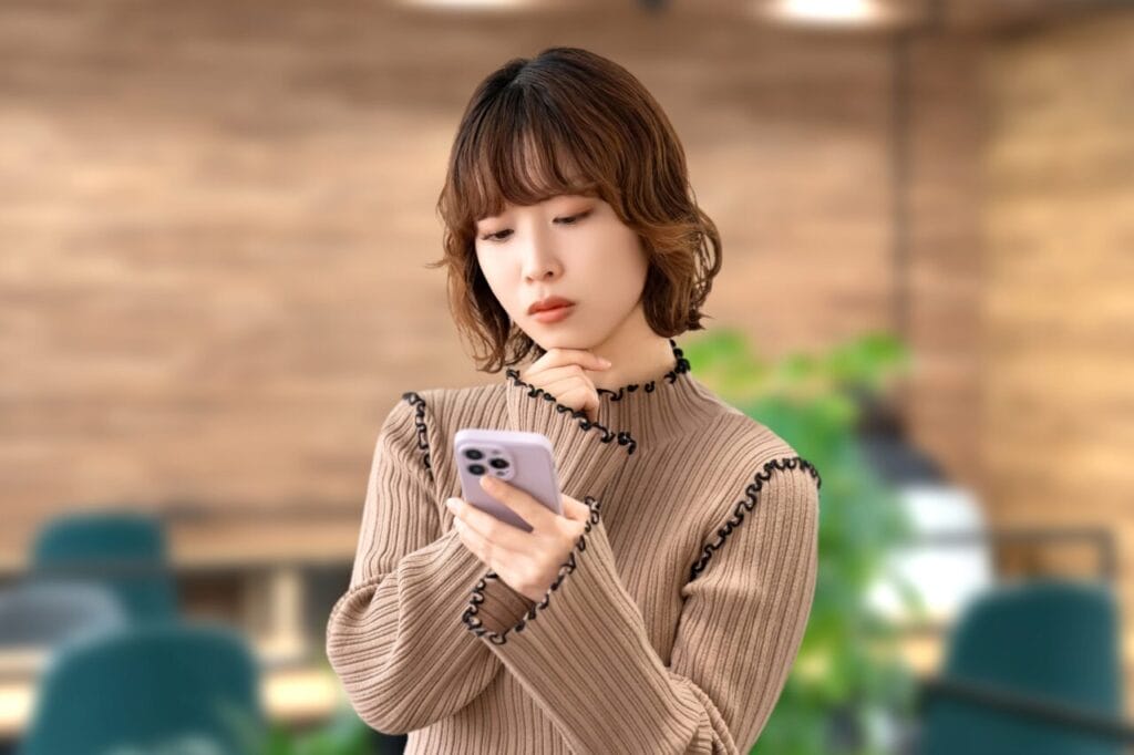 選ぶ女性
