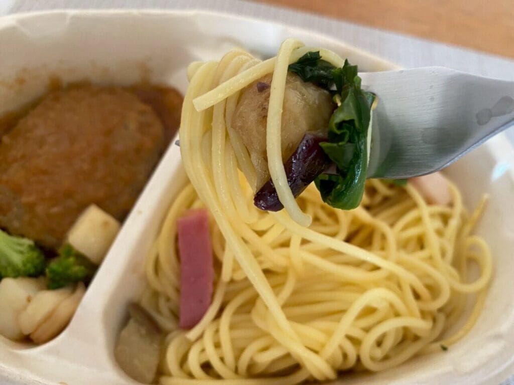 よくばりプレート 和風おろしハンバーグ&香味醤油スパゲッティ