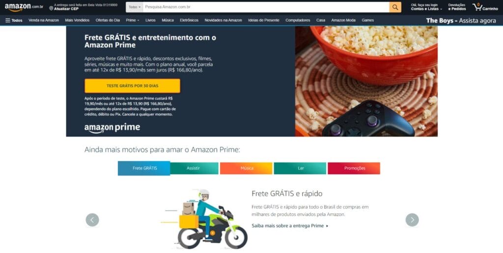 Amazonブラジル公式サイト