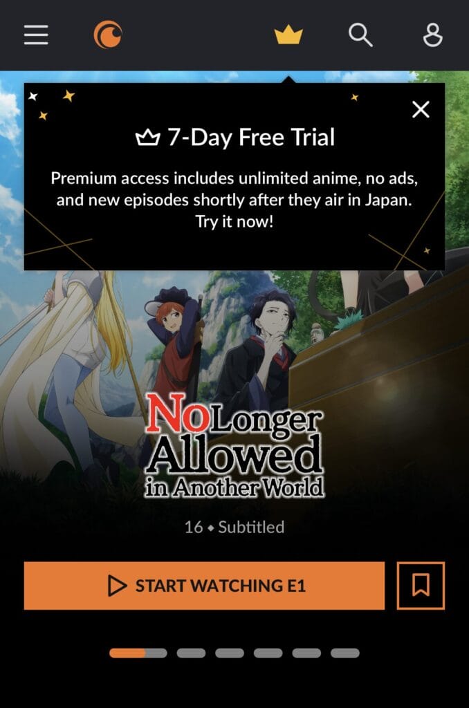 NordVPNを使ってCrunchyrollにアクセス