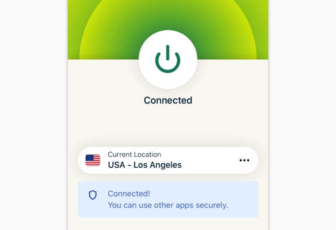 ExpressVPN　接続