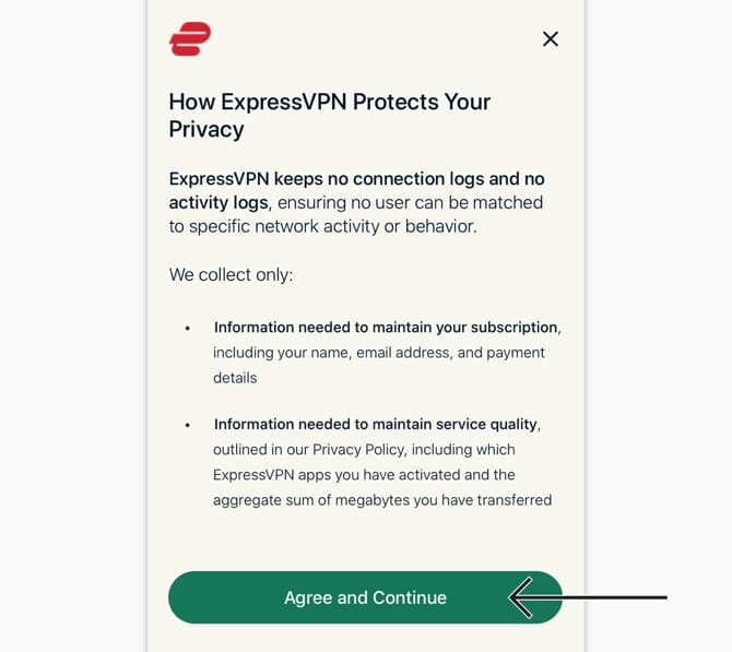 ExpressVPN　サインイン