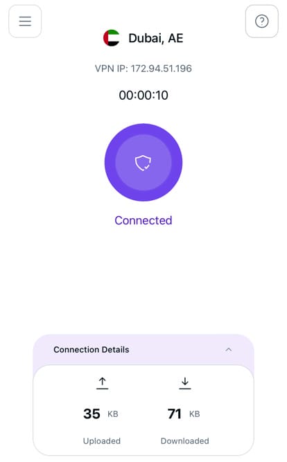 PureVPN接続