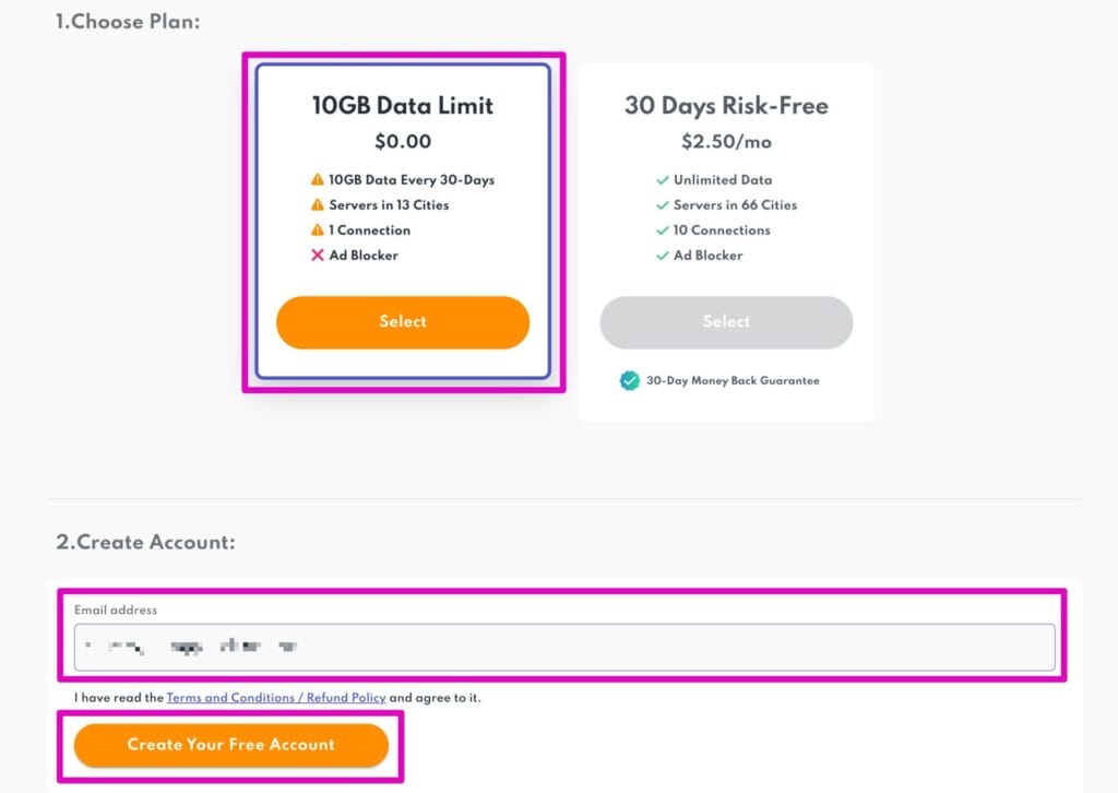 アカウントを作成