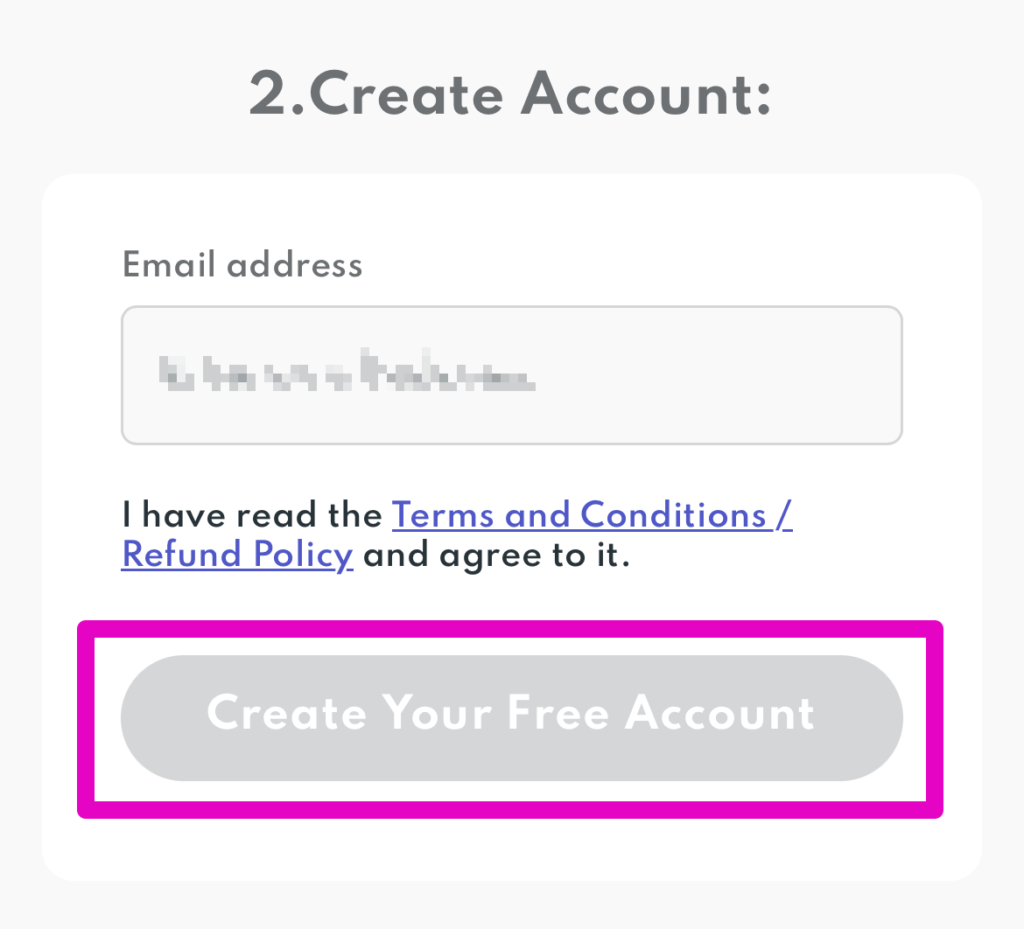 メールアドレスを入力