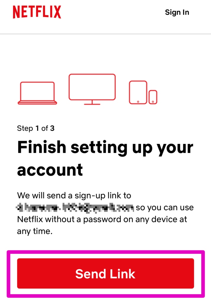 登録用メールを送信