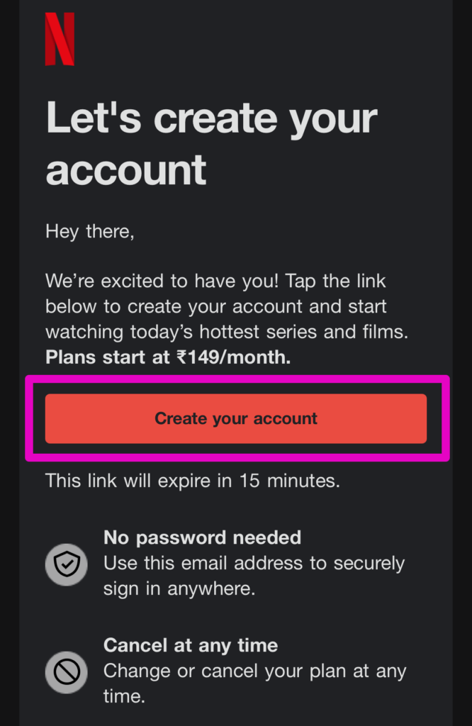 アカウントを作成