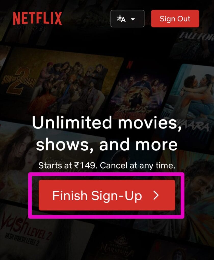 アカウント登録を終了