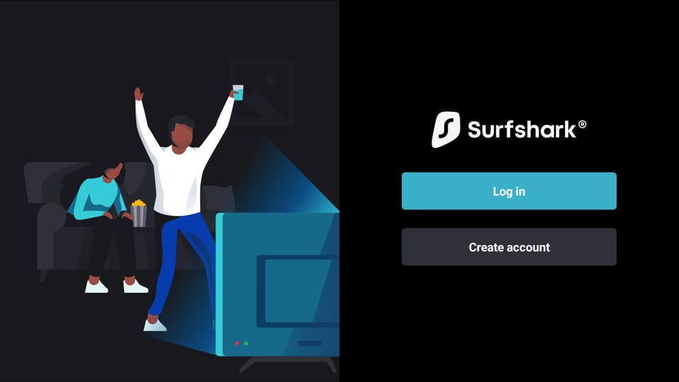 Fire TVでSurfsharkにログイン