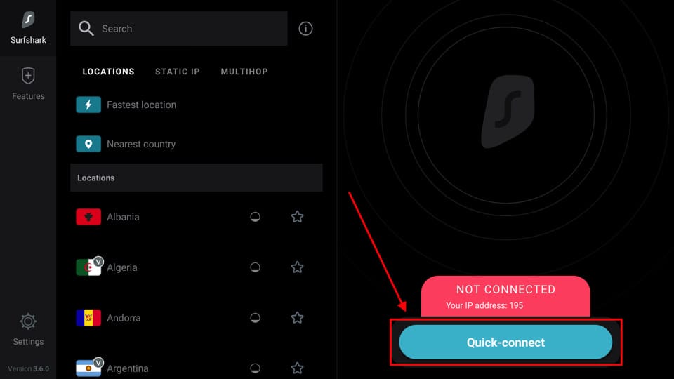 Fire TVでVPNに接続
