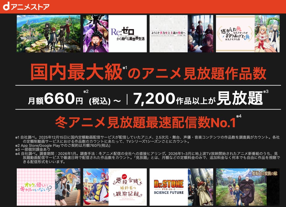 dアニメストア