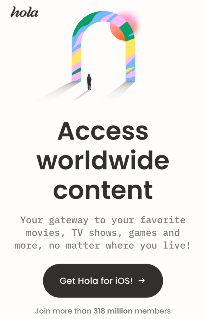 Hola VPN公式サイト